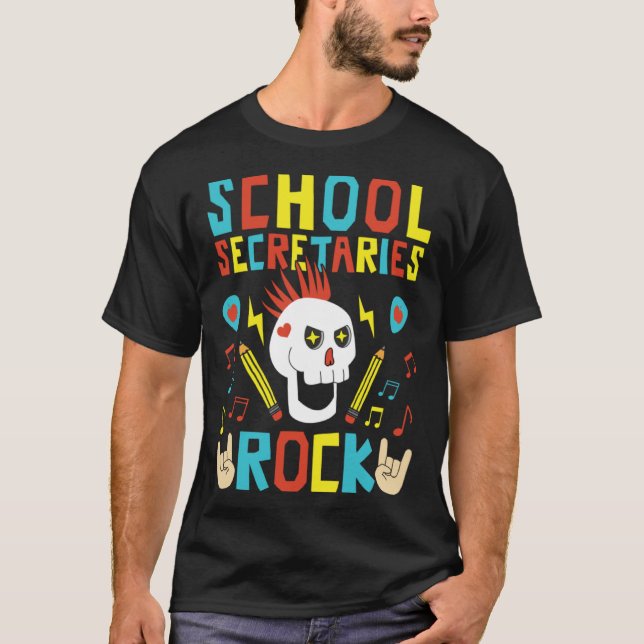 Camiseta Admin Assistant First Day of School  School Secret (Frente)