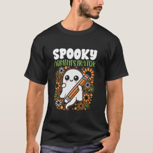 Camiseta Administrador da escola administrador Spooky Hallo