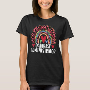 Camiseta Administrador de Banco de Dados Rainbow Leopardo R