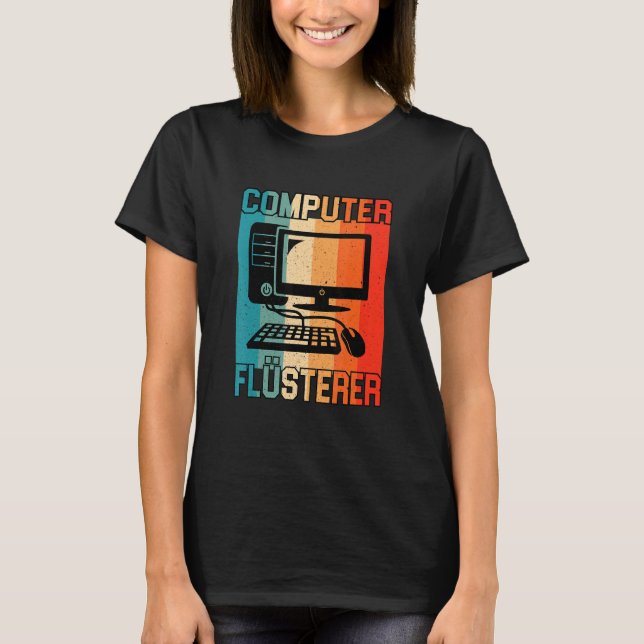 Camiseta Administrador de Informadores do Computador Flüste (Frente)