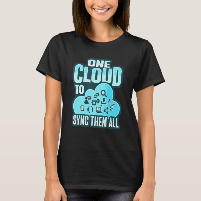 Camiseta Administrador de Nuvem para um engenheiro de DevOp (Frente)