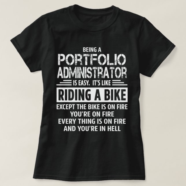 Camiseta Administrador de portfólio (Frente do Design)