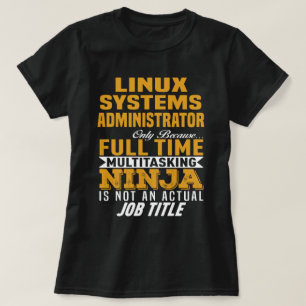 Camiseta Administrador de sistemas Linux
