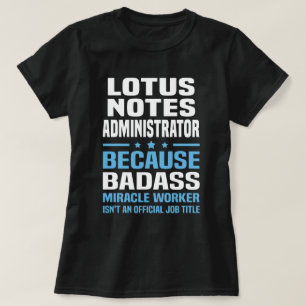 Camiseta Administrador do Lotus Notes