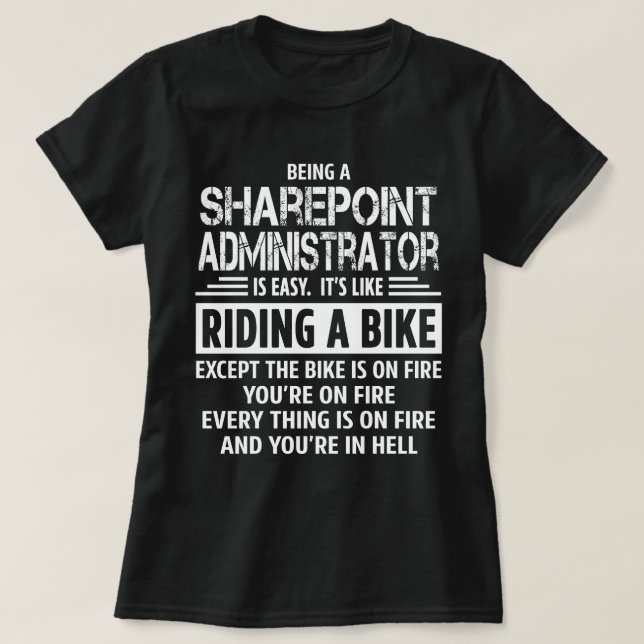 Camiseta Administrador do Sharepoint (Frente do Design)