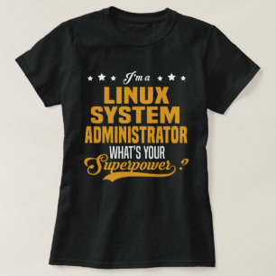 Camiseta Administrador do sistema Linux