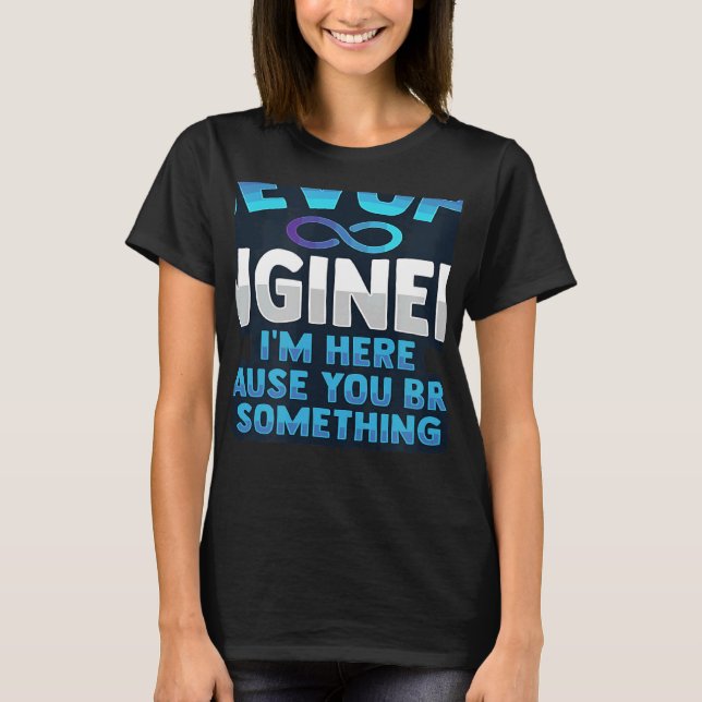 Camiseta Administrador e desenvolvedor do Sys para um engen (Frente)