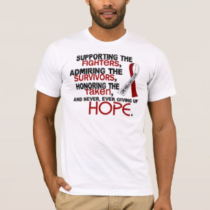 Camiseta Admiração de apoio honrando o cancer principal d