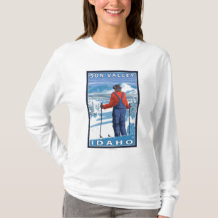 Camiseta Admiração do esquiador - Sun Valley, Idaho
