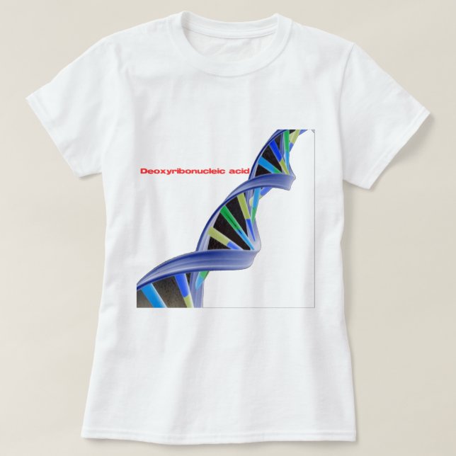 Camiseta ADN - Ácido Deoxyribonucleic (Frente do Design)