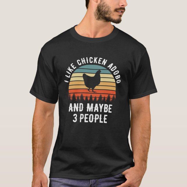 Camiseta Adobo de Frango Orgulho Filipino (Frente)