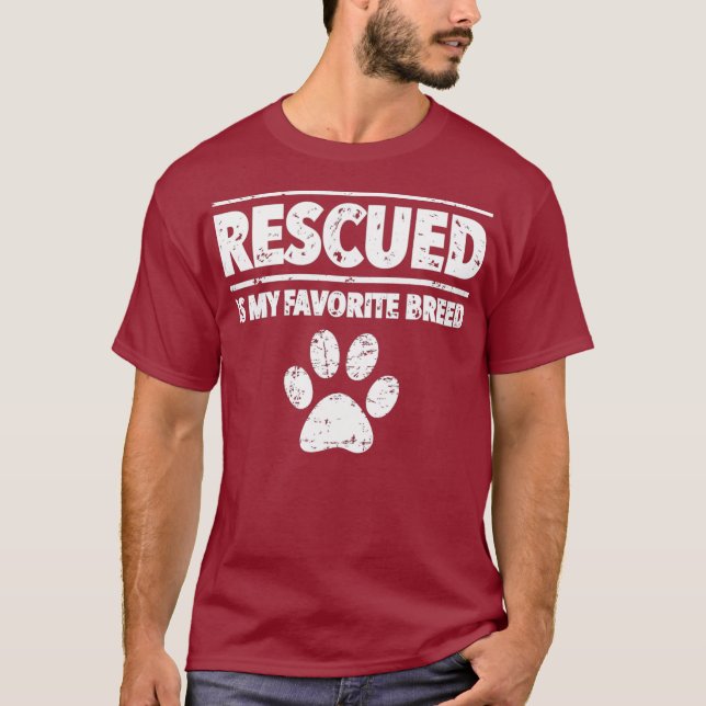 Camiseta Adoção De Cachorro Resgatada É Meu Cachorro De Cri (Frente)