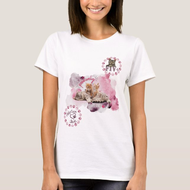 Camiseta Adoção de Gato Salva T-Shirt (Frente)