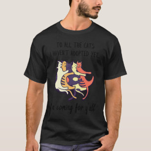 Camiseta Adoção de Gatos Adoção de Resgate de Animais Doce