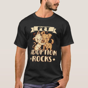 Camiseta Adoção de Gatos Resgate de Animais Direitos dos An