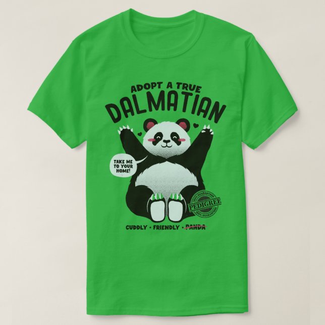 Camiseta Adoção de um Dalmático por Tobe Fonseca (Frente do Design)