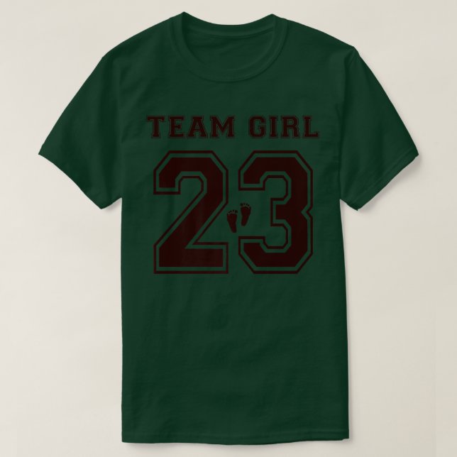 Camiseta Adoção do Chá de fraldas 2023 Team Girl Gender Rev (Frente do Design)