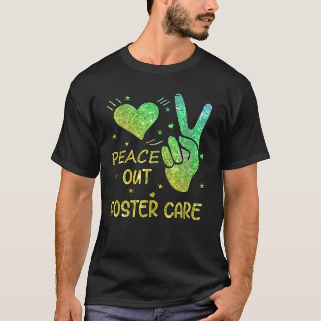 Camiseta Adoção do Peace Out Foster Care Gotcha Day 2023 T  (Frente)