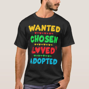 Camiseta Adoção Escolhida Adotada Adotada no Dia de Gotcha