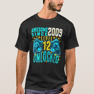 Camiseta Adolescente BD Gift Nível 12 Desbloqueado Incrível