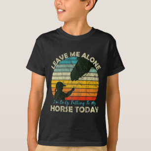 Camiseta Adolescente De Raparigas De Cavalo Para Cavalo-De-
