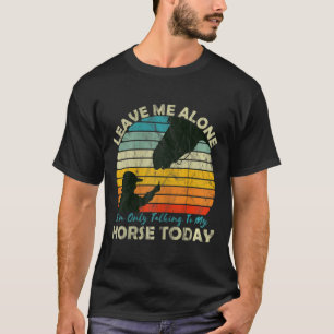 Camiseta Adolescente De Raparigas De Cavalo Para Cavalo-De-