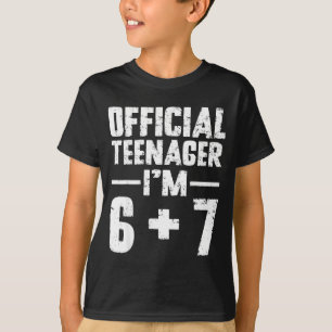 Camiseta Adolescente Eu Sou Aniversário De 13 Anos 6 7 Meme