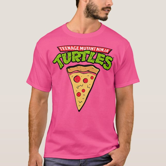 Camiseta Adolescente Mutante Ninja Turtles Pizza Retro Clás (Frente)