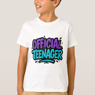 Camiseta Adolescente Oficial - 13 divertido Aniversário par