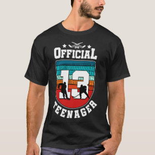 Camiseta Adolescente Oficial Aniversário de 13 Anos Menino