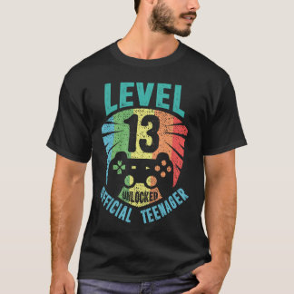 Camiseta Adolescente oficial Aniversário de 13 anos Nível 1