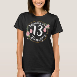 Camiseta adolescente oficial de 13 aniversário adolescente 