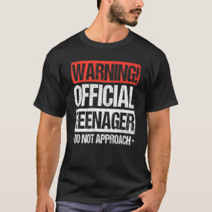Camiseta Adolescente Oficial De 13 Anos De 13 Aniversário