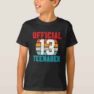 Camiseta Adolescente OFICIAL De 13 Anos Presente 13 Anivers