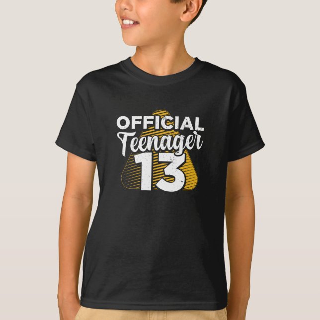 Camiseta Adolescente Oficial de Aniversário 13 (Frente)