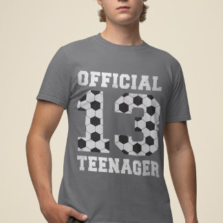 Camiseta Adolescente Oficial de Aniversário do 13 de Futebo