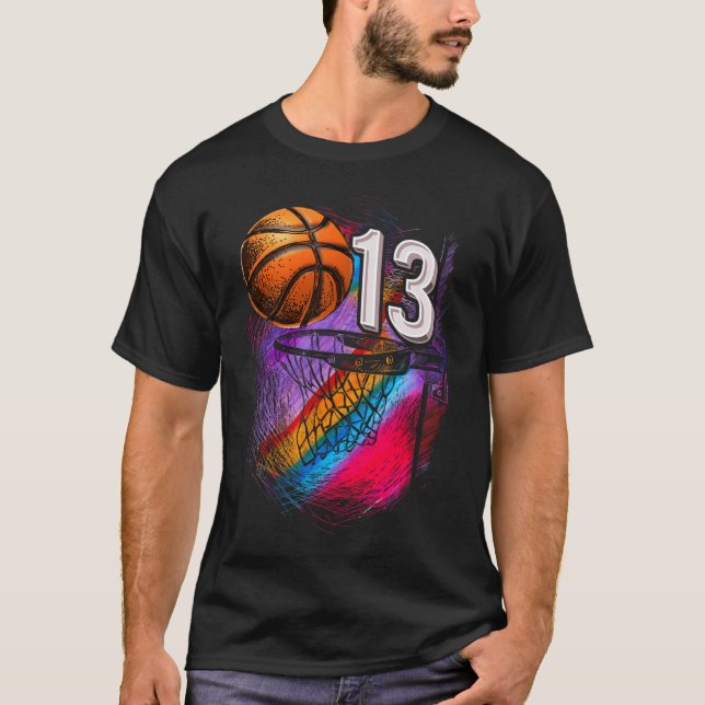 Camiseta Adolescente Oficial de Basquete de 13 anos de idad (Frente)