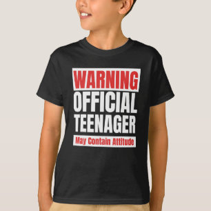 Camiseta Adolescente Oficial Engraçado 13 Aniversário Gift