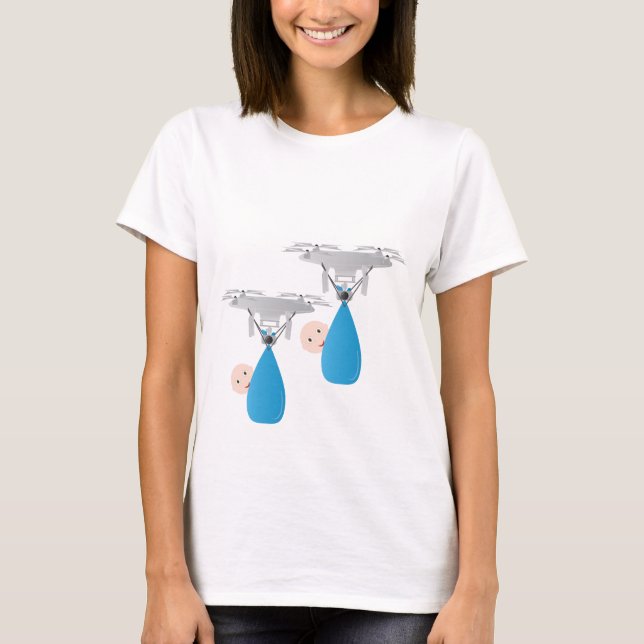 Camiseta Adolescentes - design engraçada de gravidez (Frente)