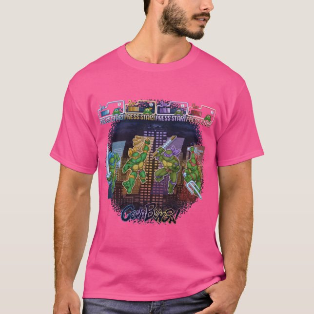 Camiseta Adolescentes mutantes ninja retro (Frente)