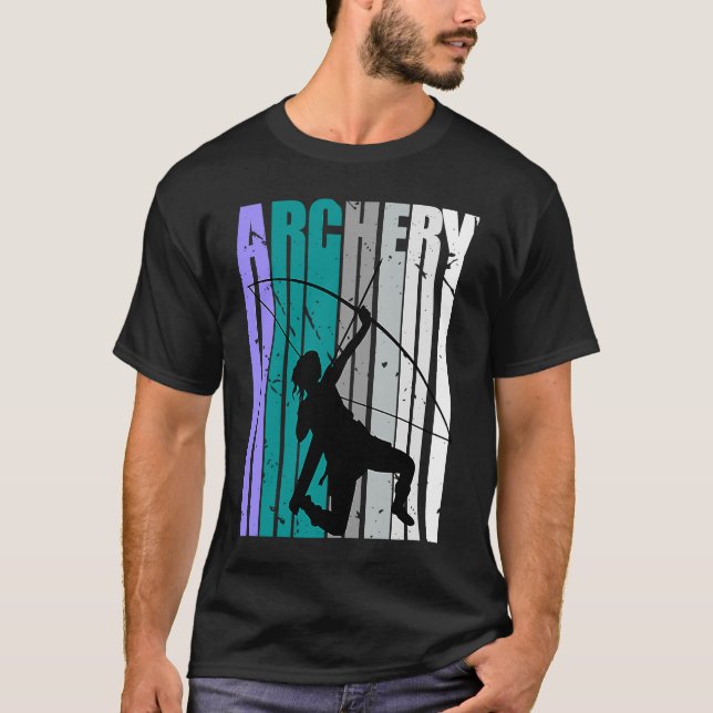 Camiseta Adolescentes Retroram Arqueiro Cores de Aniversári (Frente)