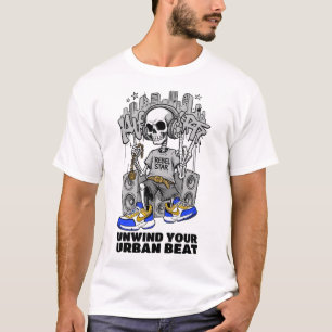 Camiseta ADOM Descontraia Seu Ritmo Urbano Crânio