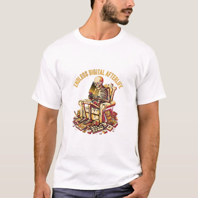 Camiseta ADOM Eterna Vida Digital Após a Morte (Frente)