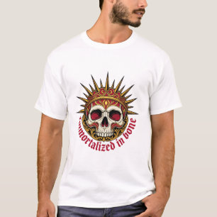 Camiseta ADOM Imortalizado Em Coroa de Caveira Óssea
