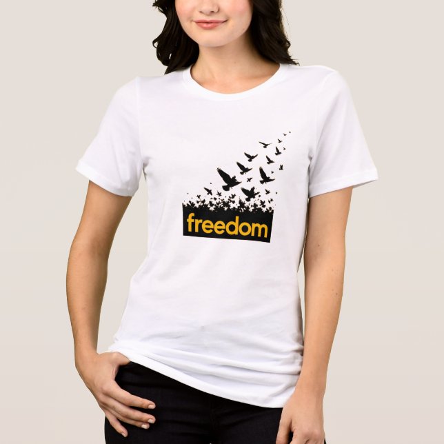 Camiseta ADOM Premium "Liberdade" Manga Longa Mini (Frente)
