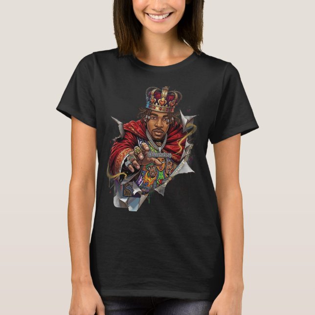 Camiseta ADOM Rei Carta de Baralho (Frente)