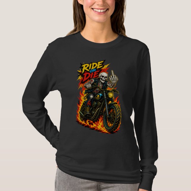 Camiseta ADOM Ride Die Chopper Soul (Frente)