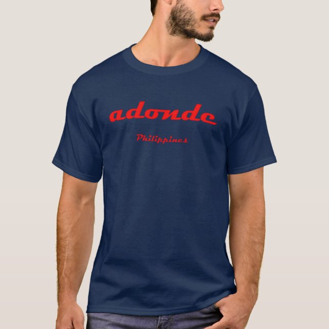 Camiseta adonde - t-shirt das Filipinas (Frente)