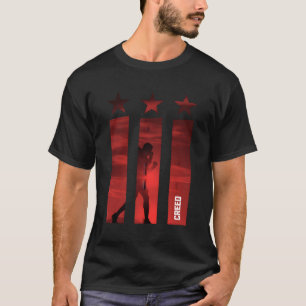 Camiseta Adonis Creative 3 estrelas 3 Bares vermelho