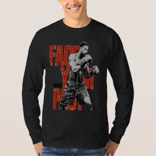 Camiseta Adonis Creed Enfrente Seu Passado tipografia verme
